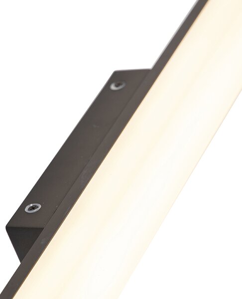 Moderna zidna svjetiljka za kupaonicu crna 62 cm IP44 - Cascada
