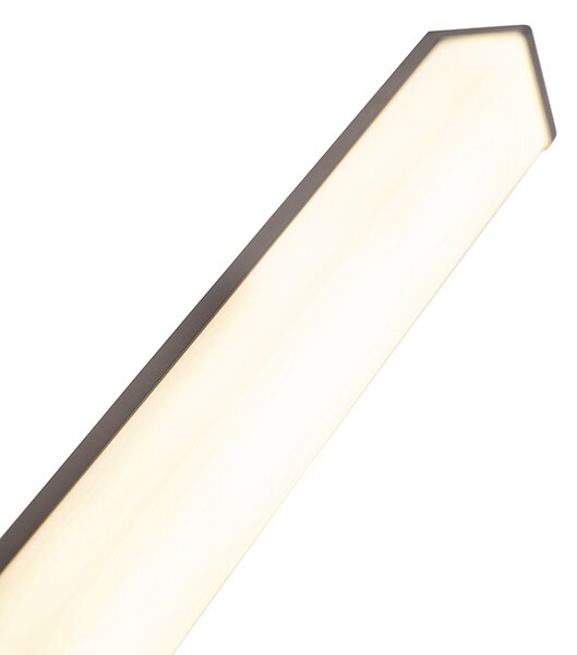 Moderna zidna svjetiljka za kupaonicu crna 92 cm IP44 - Cascada