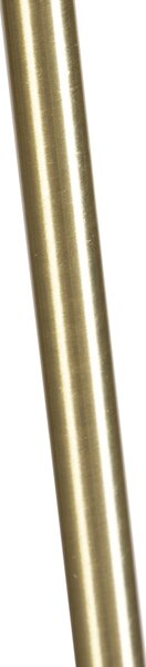 Podna lampa zlatna/mesingana s baršunastom sjenilom paun 40/40 cm - Parte