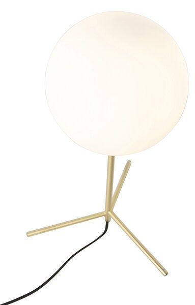 Stolna svjetiljka u stilu art deco od mesinga s opalskim staklom 45,5 cm - Pallon