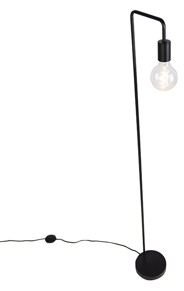 Moderna podna lampa crna - Facil