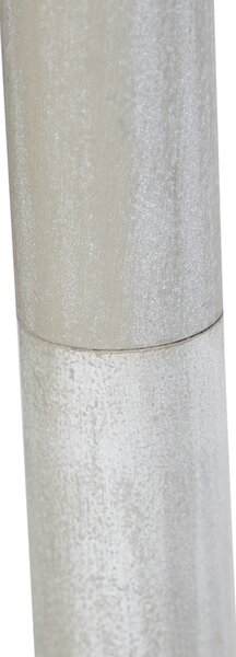 Podna lampa siva s abažurom u stilu bake krem boje - Classico