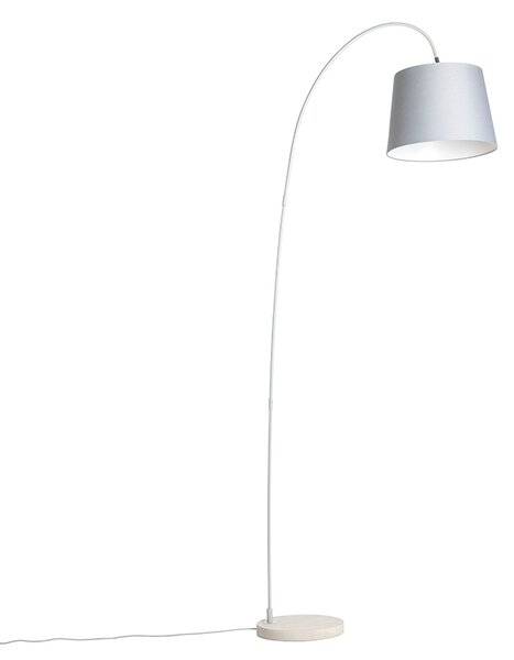 Moderna lučna lampa s sivom nijansom - Bend
