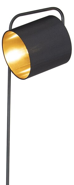 Moderna podna lampa crna - Lofty