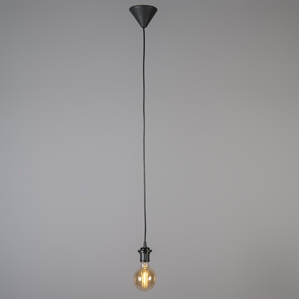 Retro viseća svjetiljka crna 40 cm - Granny Frame