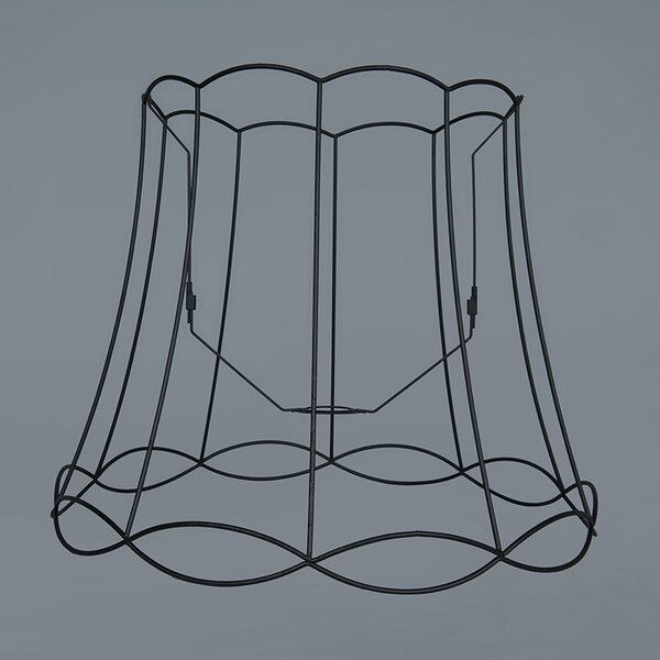 Set od 2 retro visećih svjetiljki crnih 50 cm - Granny Frame