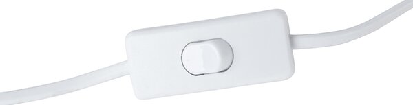 Retro stolna svjetiljka bijela s broncom - Milou