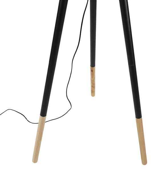 Set stolnog i podnog svjetla s crnim sjenilom - Pip