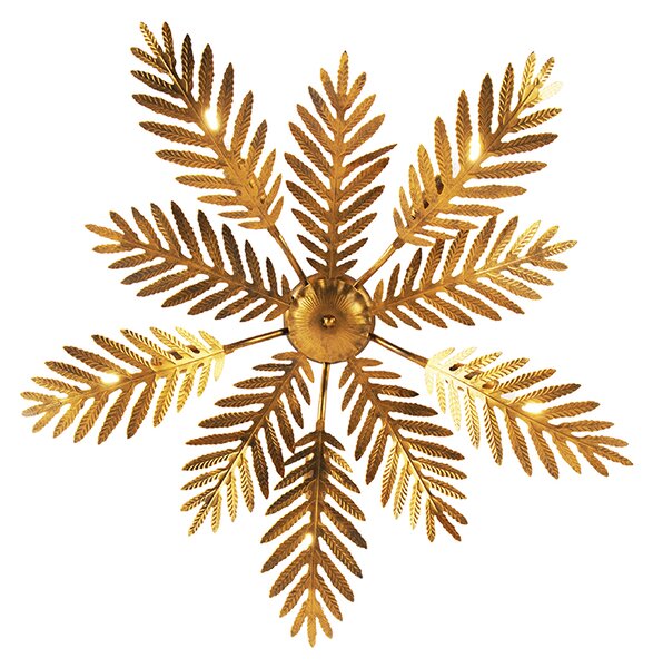 Vintage pametna stropna svjetiljka zlatna 70 cm uklj. 5 WiFi B35 - Botanica