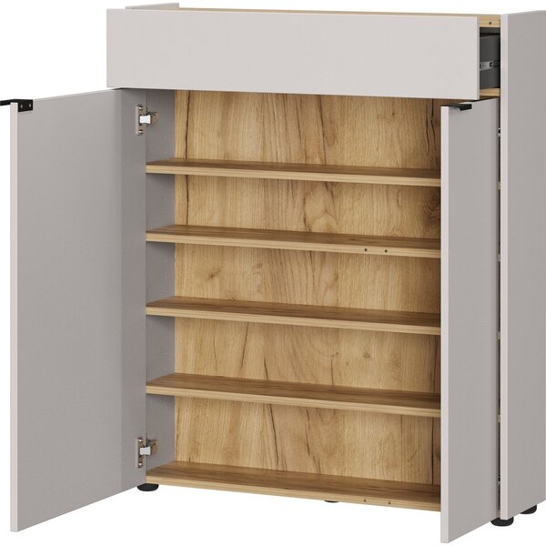 Krem ormarić u mat dekoru 83x99x22 cm Ameca – Germania
