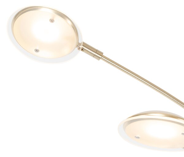 Dizajnerska podna lampa mesing uključujući LED 5 svjetala - Sixties Trento