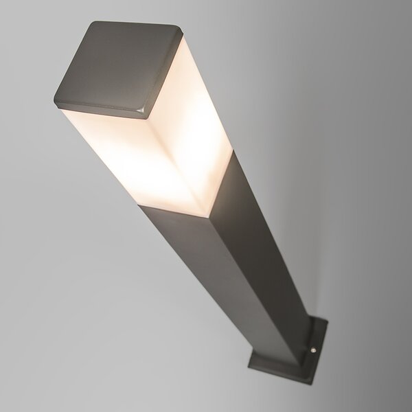 Vanjska lampa antracit 80 cm IP44 - Malios s tlo-špicom i uvodnikom za kabel