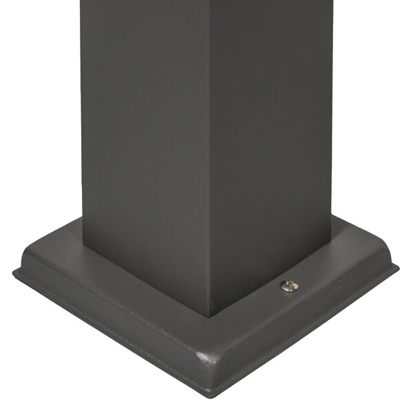 Moderna vanjska lampa za stup tamno siva s opalom 80 cm IP44 - Malios