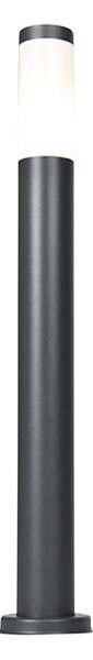 Antracit siva stupasta vanjska svjetiljka 80 cm IP44 opal - Rox
