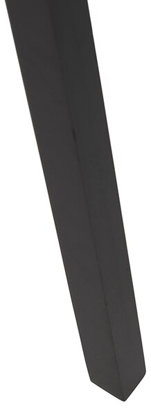 Podna lampa tronožac crni drvo s crnom sjenilom 50 cm - Puros