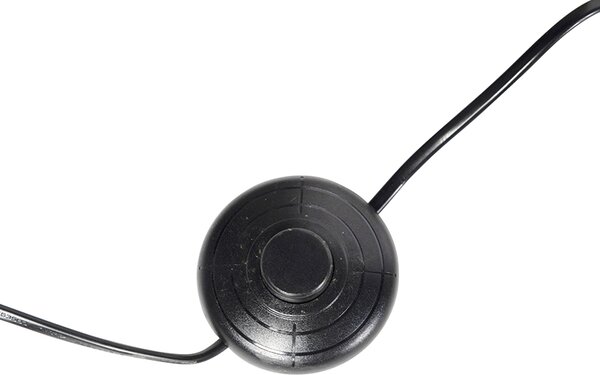 Podna lampa tronožac crni drvo s crnom sjenilom 50 cm - Puros
