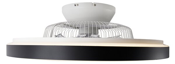 Stropni ventilator crni sa zvjezdanim efektom 60 cm uklj. LED s mogućnošću prigušivanja s daljinskim upravljačem - Climo