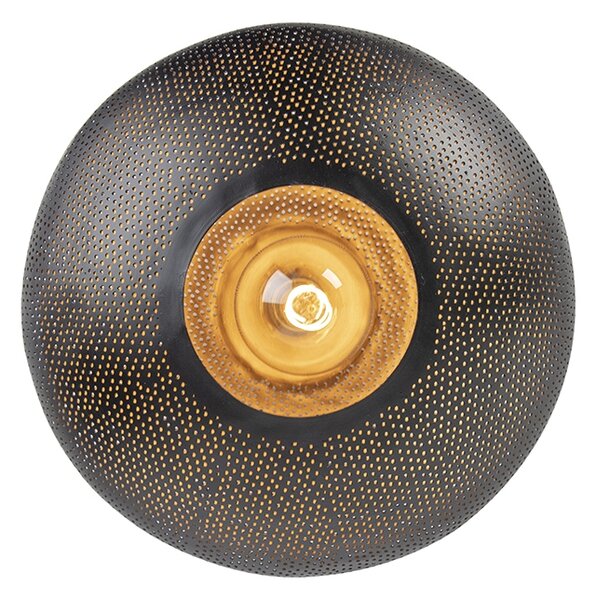 Orijentalna stropna svjetiljka crna i zlatna 40 cm - Radiance