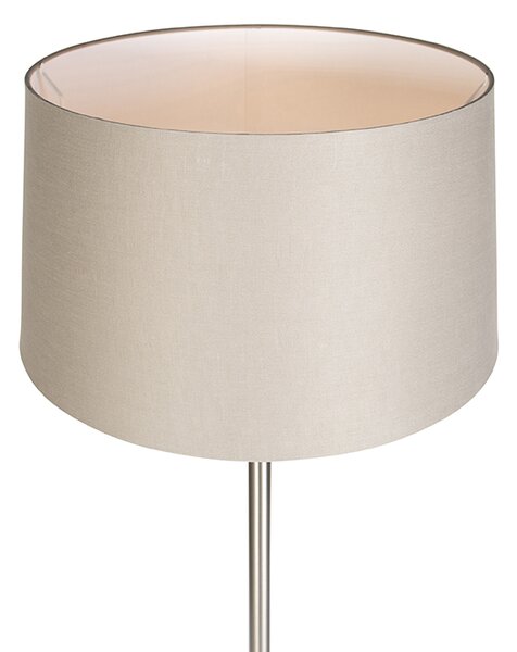 Moderna podna lampa od čelika s taupe sjenilom 45 cm - Simplo
