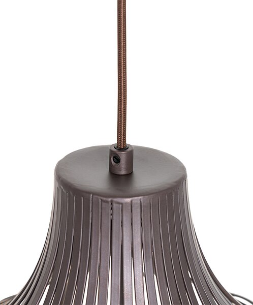 Moderna viseća svjetiljka smeđa 38 cm - Saffira