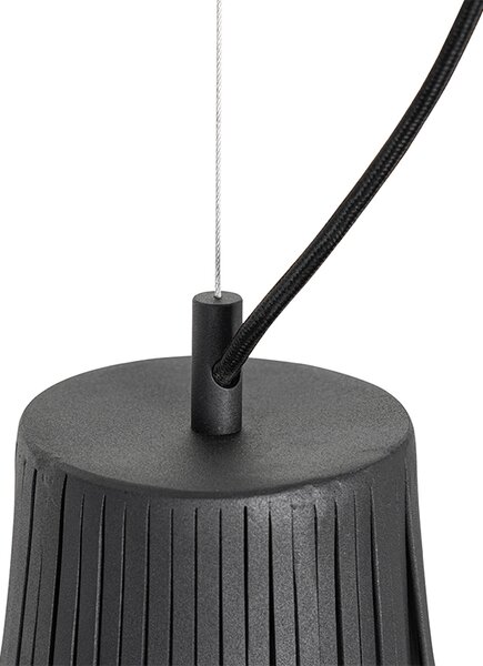 Moderna viseća svjetiljka crna 48 cm - Saffira