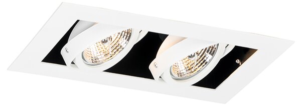 Moderni ugradbeni reflektor bijeli 2-svjetla podesivi - Oneon 70