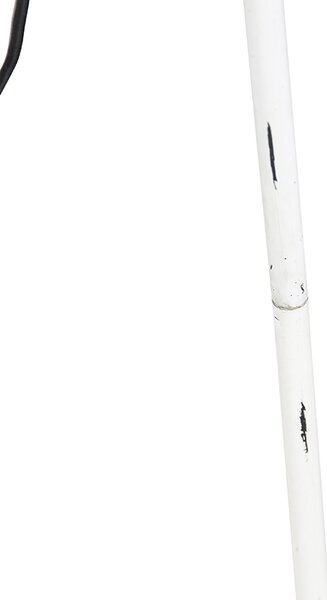 Rustikalna podna lampa trostativ bambus s bijelom - Canna Diamond