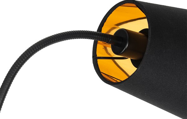 Moderna podna lampa crna 2-svjetla - Carmen