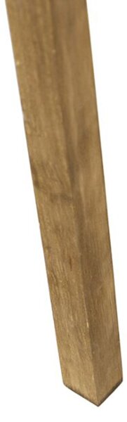 Rustikalni tronožni vintage drveni s bijelom platnenom sjenilom 45 cm - Tripod Classic