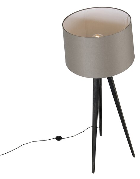 Stativ crni s platnenom sjenilom taupe 45 cm - Tripod Classic