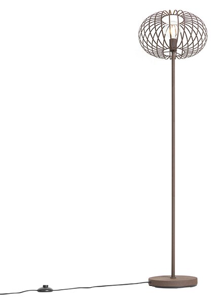 Dizajnerska podna lampa hrđavo smeđa - Johanna