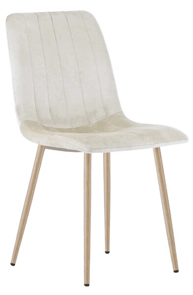 Bež stolac od baršuna LAVA CAMEL BEIGE