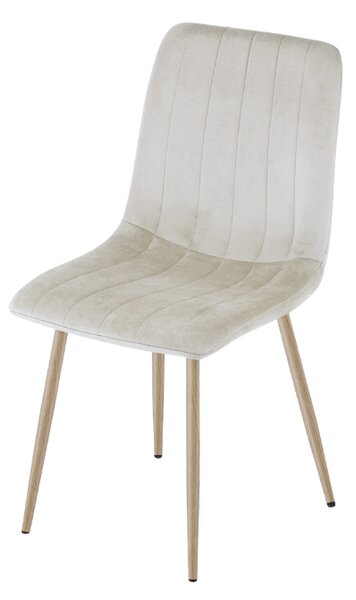 Bež stolac od baršuna LAVA CAMEL BEIGE
