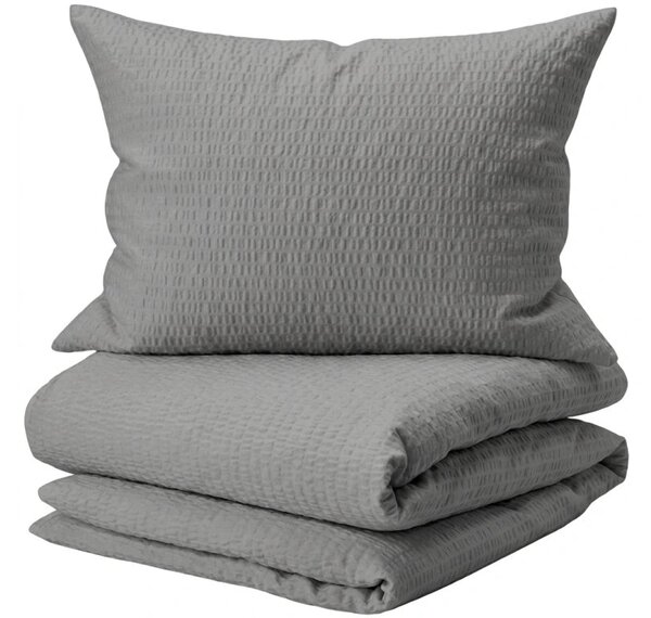 Krepset DENYX BLEND sivo, hotelska džepnica Dimenzije posteljine: 70 x 90 cm | 140 x 200 cm