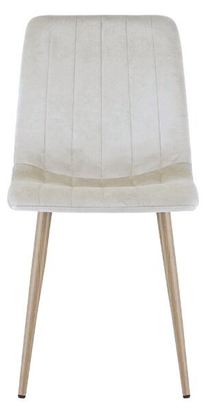 Bež stolac od baršuna LAVA CAMEL BEIGE