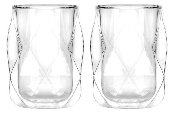 Šalice u setu 2 kom za espresso/s dvostrukom stijenkom 100 ml Geo – Vialli Design