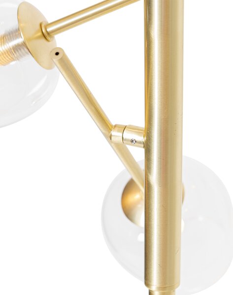 Klasična podna lampa zlatna sa staklom 5-svjetala - Elien
