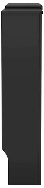 Maska za radijator - Pokrov za radijator konstruirano drvo crni 205 cm - Crna 205 x 20.5 x 81.5 cm 1