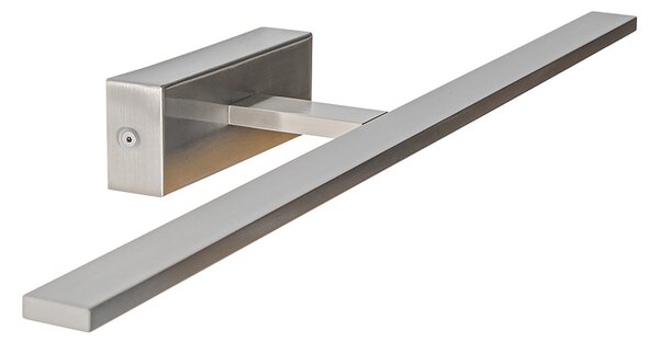 Zidna svjetiljka od čelika 62 cm uključujući LED IP44 - Jerre