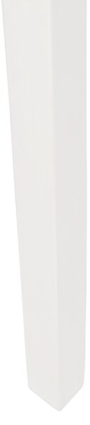 Podna lampa tronožac bijelo drvo s bijelom sjenilom 50 cm - Puros