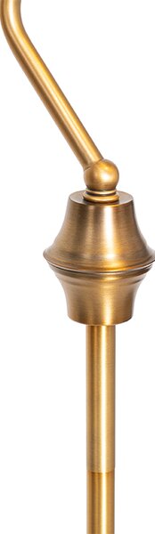Klasična podna lampa za bilježnike brončana sa zelenim staklom - Banker