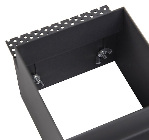 Set od 6 ugradbenih reflektora crni GU10 AR70 bez okvira - Oneon