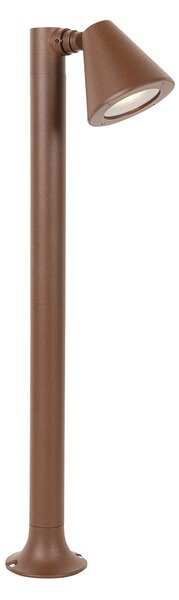 Moderna vanjska stupasta svjetiljka hrđavo smeđa 60 cm IP44 podesiva - Ciara