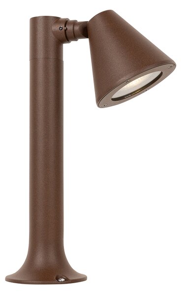 Moderna vanjska stupasta svjetiljka hrđavo smeđa 30 cm IP44 podesiva - Ciara