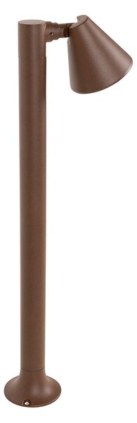Moderna vanjska stupasta svjetiljka hrđavo smeđa 60 cm IP44 podesiva - Ciara