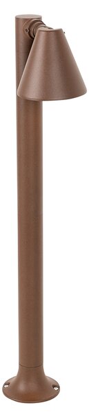 Moderna vanjska stupasta svjetiljka hrđavo smeđa 60 cm IP44 podesiva - Ciara