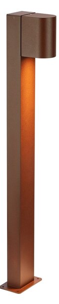 Markslöjd Alor LED svjetiljka za stazu, smeđa, IP65, visina 75 cm, prigušljiva, prigušiva, Smeđa / hrđa, Aluminij