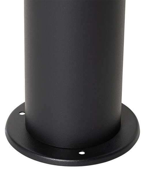 Vanjska podna lampa crna s dimnim sjenilom 50 cm - Odense