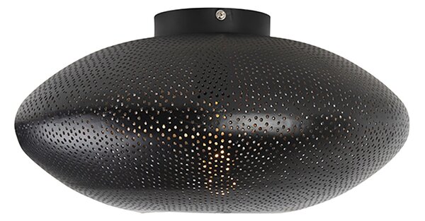 Pametna stropna svjetiljka crna i zlatna 40 cm uključujući Wifi G95 - Radiance
