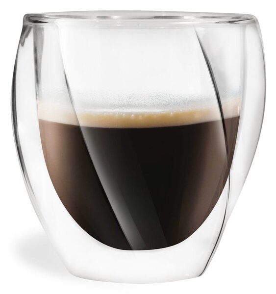 Šalice u setu 2 kom za cappuccino/s dvostrukom stijenkom 250 ml Cristallo – Vialli Design